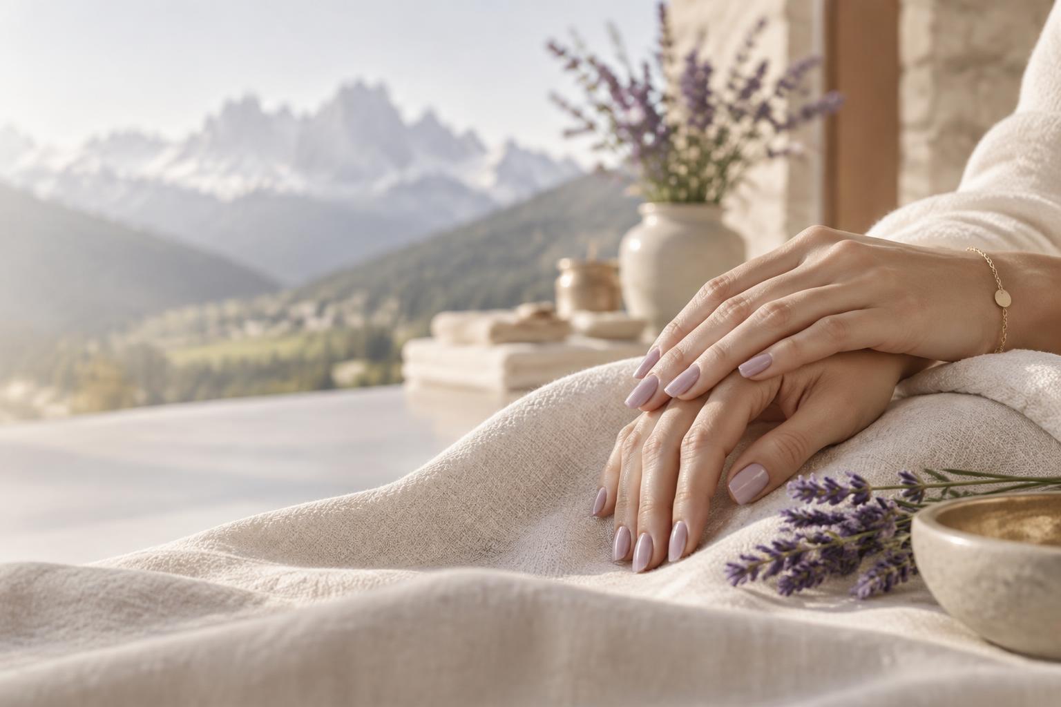 Atmosfera beauty e manicure in un ambiente ispirato all’Alto Adige